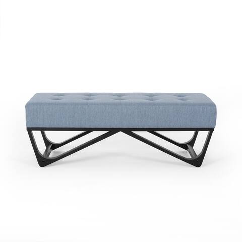 Assisi Contemporary Fabric Ottoman Bench by Christopher Knight Home