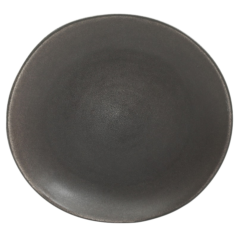 Gibson Elite Zion Mist 16 Piece Stoneware Reactive Glaze (Service for 4) Ceramic Plates and Bowls Modern Organic Dinnerware Set