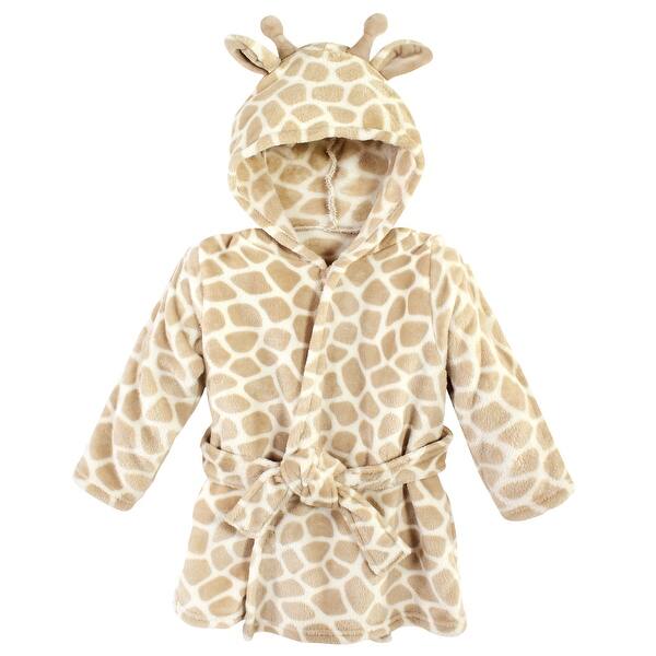slide 1 of 1, Hudson Baby Unisex Baby Plush Pool and Beach Robe Cover-ups, Giraffe 12-18 Months - Giraffe