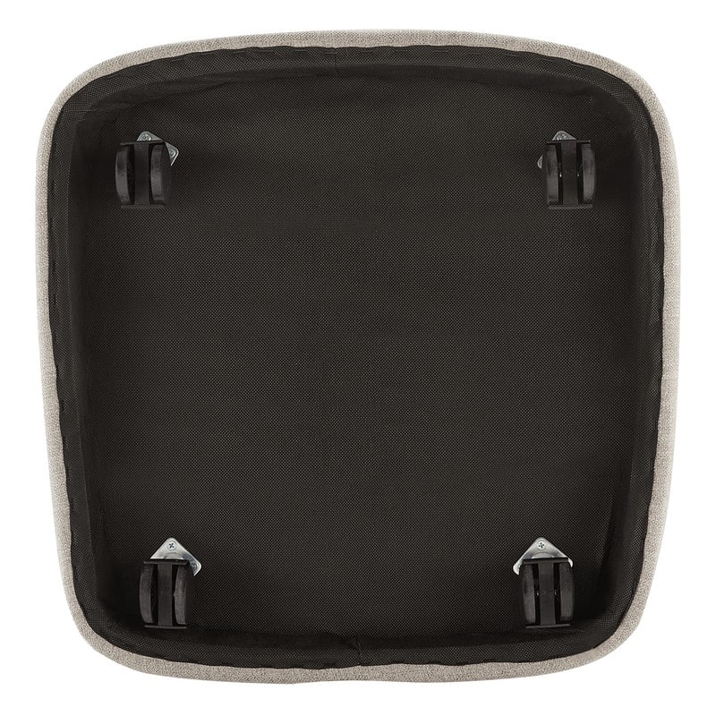 Kyle Morden Fabric Dining Room Chair with Casters Wrap-round Back