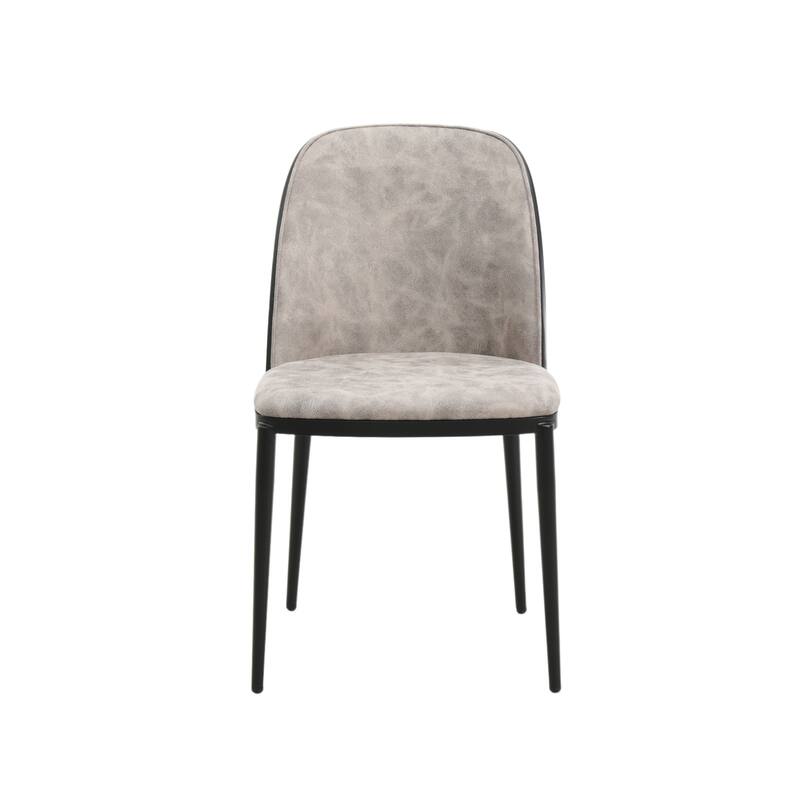 Voren 7-Piece Dining Set 55-Inch Rectangular Sintered Stone Dining Table and 6 Dining Side Chairs