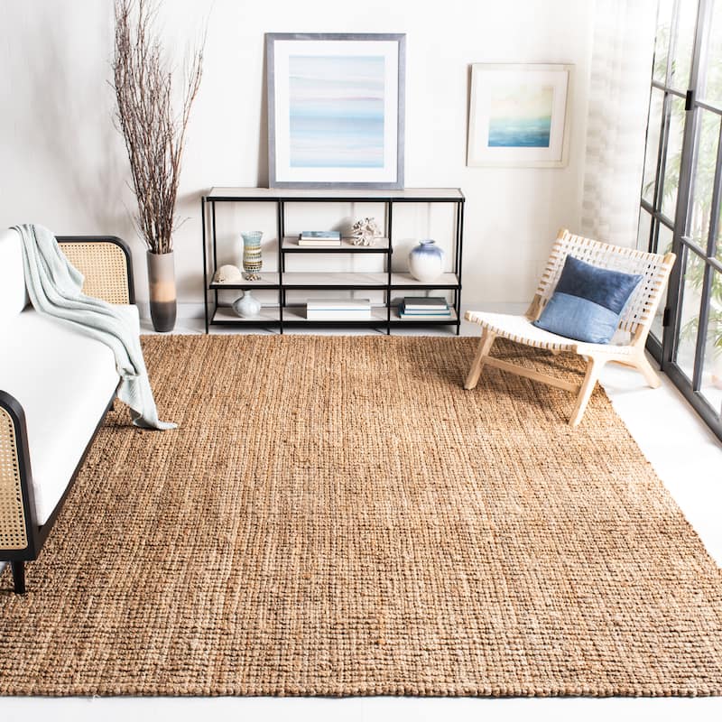 SAFAVIEH Jerneja Handmade Solid Chunky Jute Area Rug