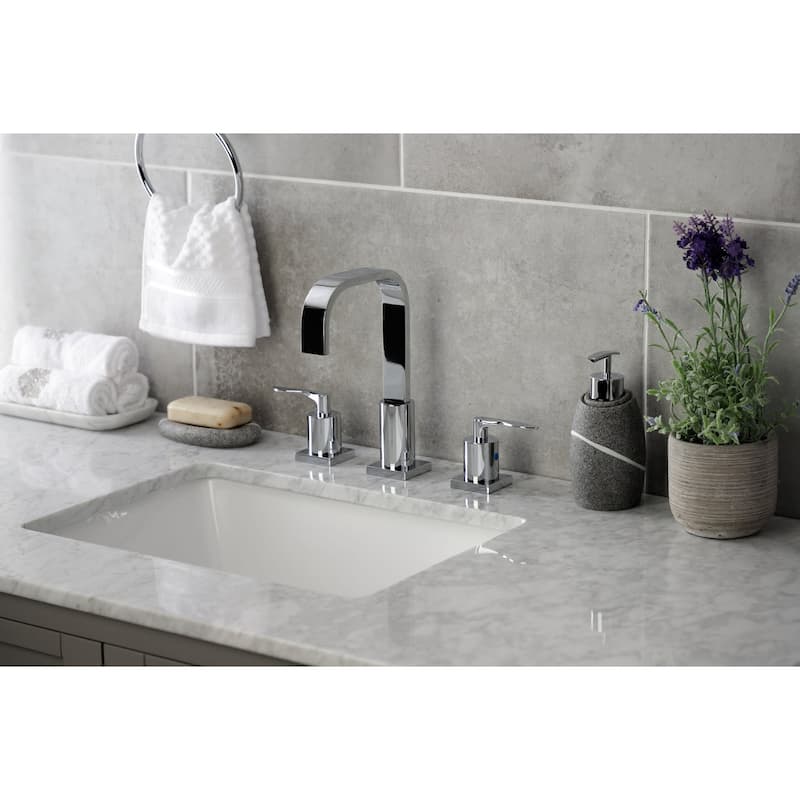 Kingston Brass Serena 1.2 GPM Widespread Bathroom Faucet with Pop-Up