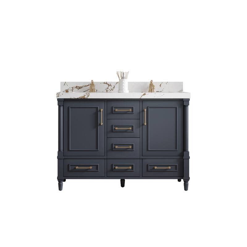 Willow Collections 48 in. W x 22 in. D Aberdeen Double sink Bathroom Vanity with Countertop