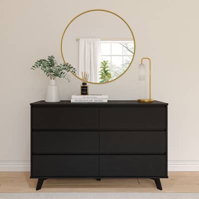 Plank and Beam Scandinavian 6-Drawer Dresser
