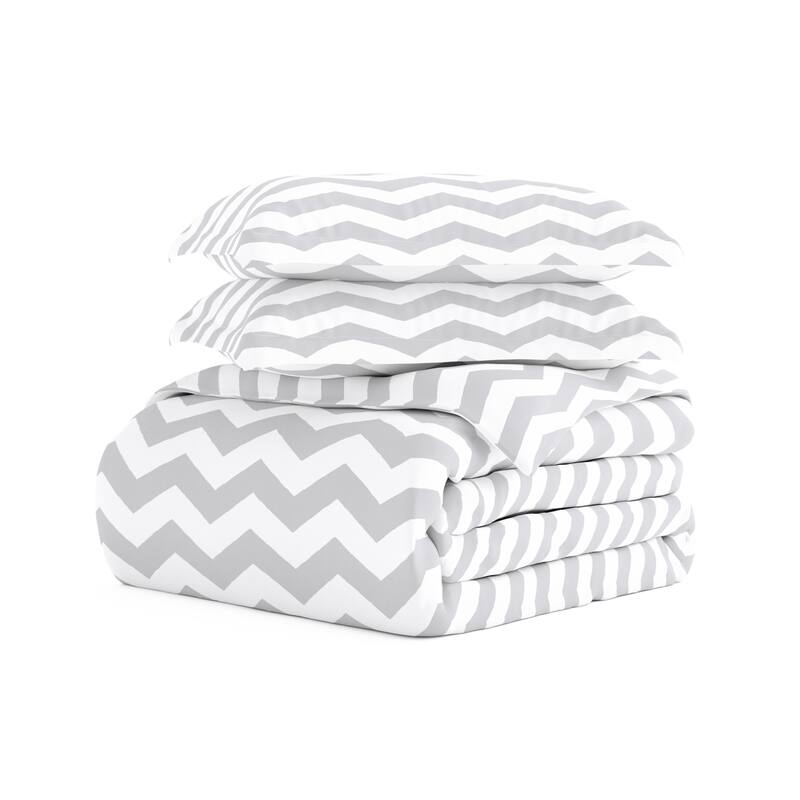 Becky Cameron Arrow 3 Piece Duvet Cover Set - Twin - Grey