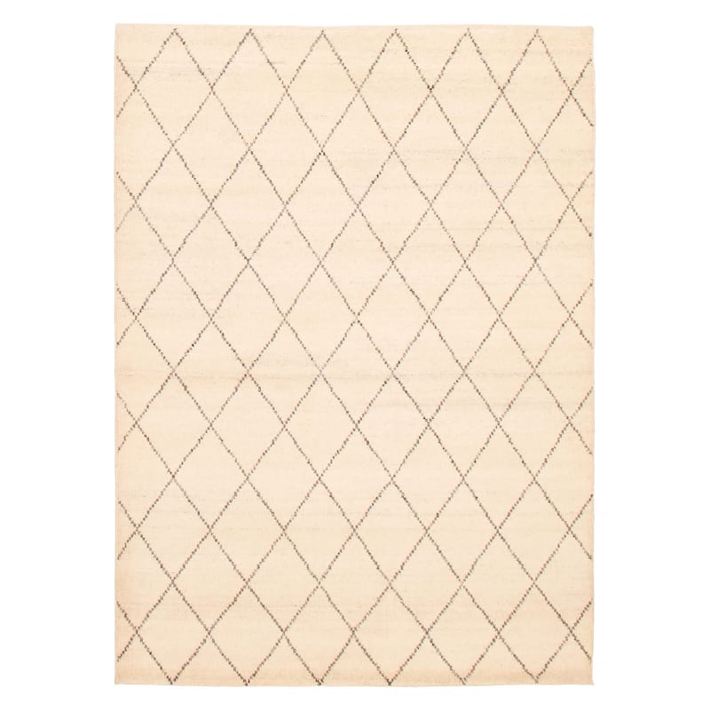 ECARPETGALLERY Hand-knotted Tangier Cream Wool Rug - 5'3 x 7'8 - Cream - 5'3 x 7'8