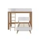 preview thumbnail 11 of 11, Max and Lily Mid-Century Modern L-Shaped Twin over Twin Bunk Bed