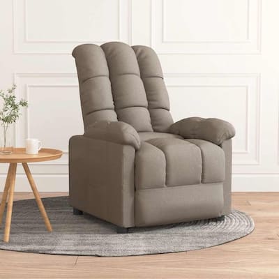 vidaXL Recliner Taupe Fabric - 29.1" x 38.9" x 40.1"