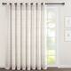 Lush Decor Farmhouse Textured Grommet Sheer Window Curtain Panel Pair - 84" x 115" - Beige