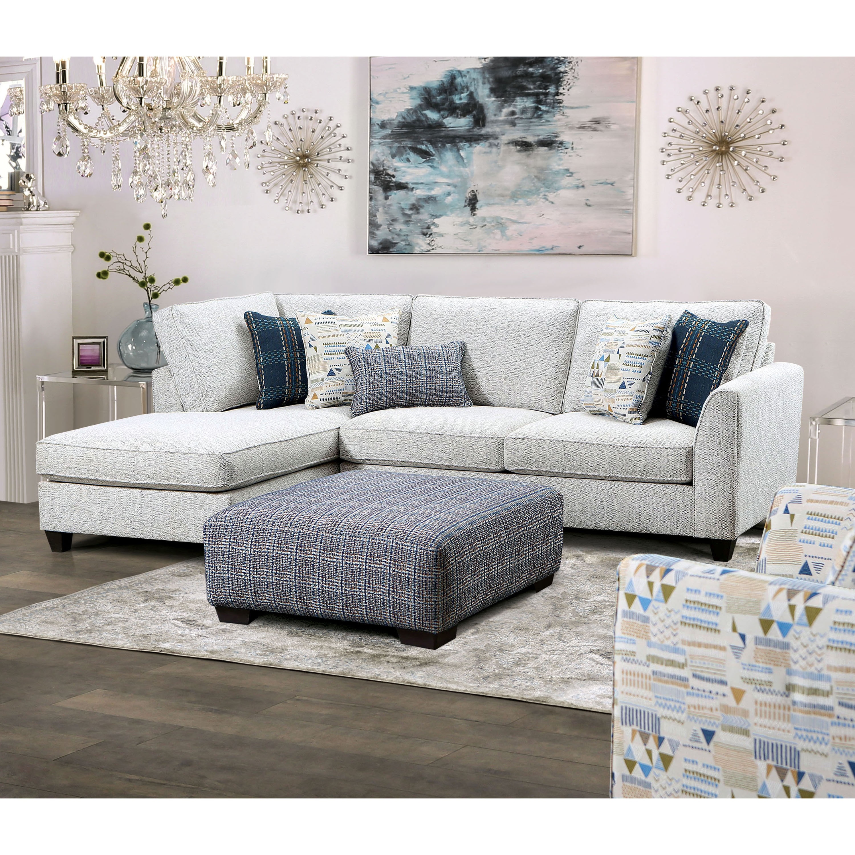 Cream colored sectional outlet couch
