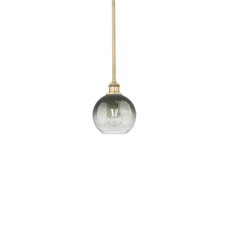 Innovations Lighting 616-1S-10-8 Brookhaven Globe Pendant Brookhaven - Brushed Brass / Slate