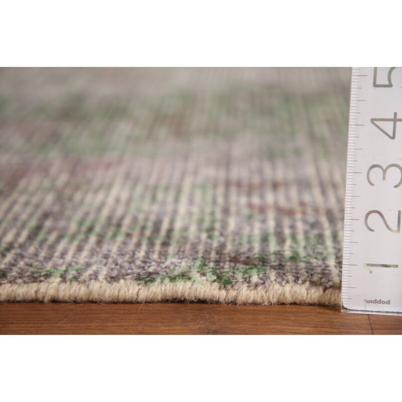 Abstract Modern Area Rug Hand-Knotted Bedroom Wool Carpet - 8'0"x 9'9"