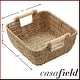 preview thumbnail 27 of 45, Hyacinth Seagrass Oval Storage Baskets with Wooden Handles Woven Bins