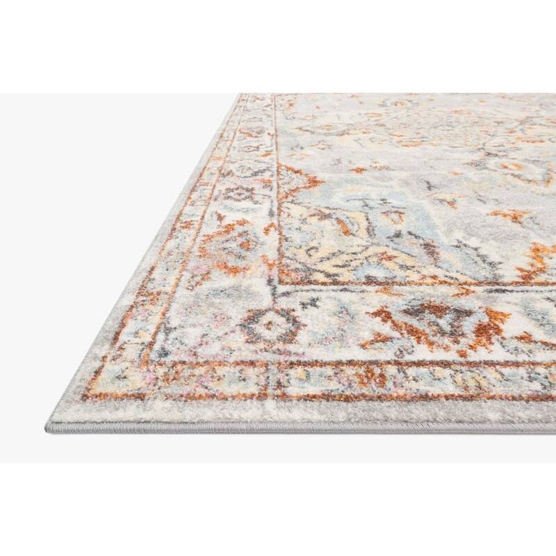 Alexander Home Jennifer Collection Bohemian Border Distressed Area Rug