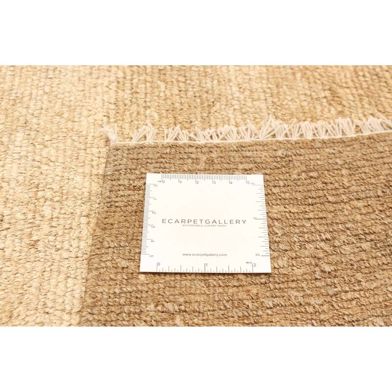 ECARPETGALLERY Hand-knotted Opulence Khaki Jute Rug - 4'7 x 5'9