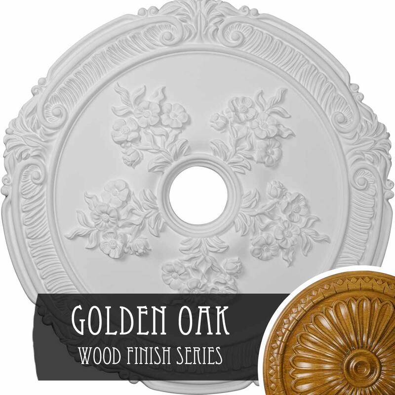 26"OD x 3 3/4"ID x 1 1/2"P Attica with Rose Ceiling Medallion