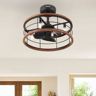 Hunter 22 inch Bridgette Fandelier Ceiling Fan w/ Light, Remote - Modern, Industrial, Farmhouse - Small Spaces
