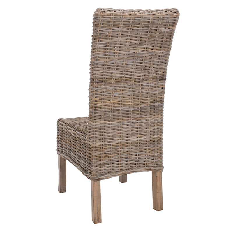 SAFAVIEH Sherryl Unfinished Natural Wicker Dining Chair (Set of 2) - 18.5" x 22.8" x 42.1" - 19Wx23Dx42H