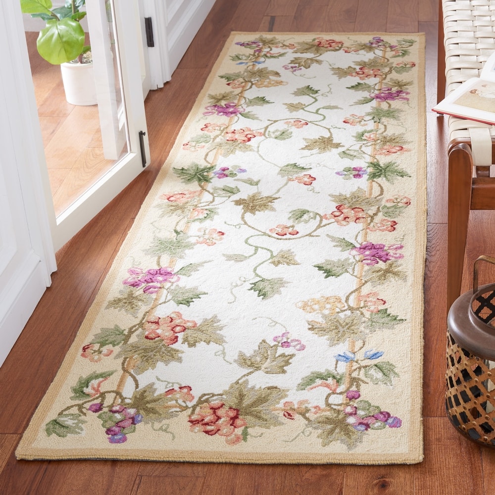 SAFAVIEH Handmade Chelsea Heena French Country Wool Rug