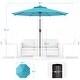 preview thumbnail 48 of 57, BONOSUKI LED Patio 9Ft Market Umbrella,Outside Deck Table Umbrella