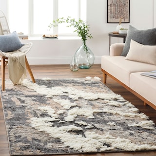 Maiae Handmade Boho Abstract Wool & Viscose Area Rug