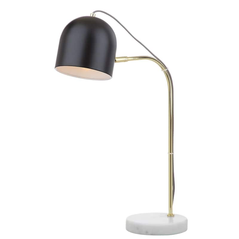 SAFAVIEH Lighting 24-inch Drina Gold/ Black Task LED Table Lamp. - 16" W x 8" D x 24" H