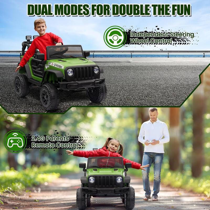 12V Ride On Truck Car, Electric Car for Kids with Remote Control