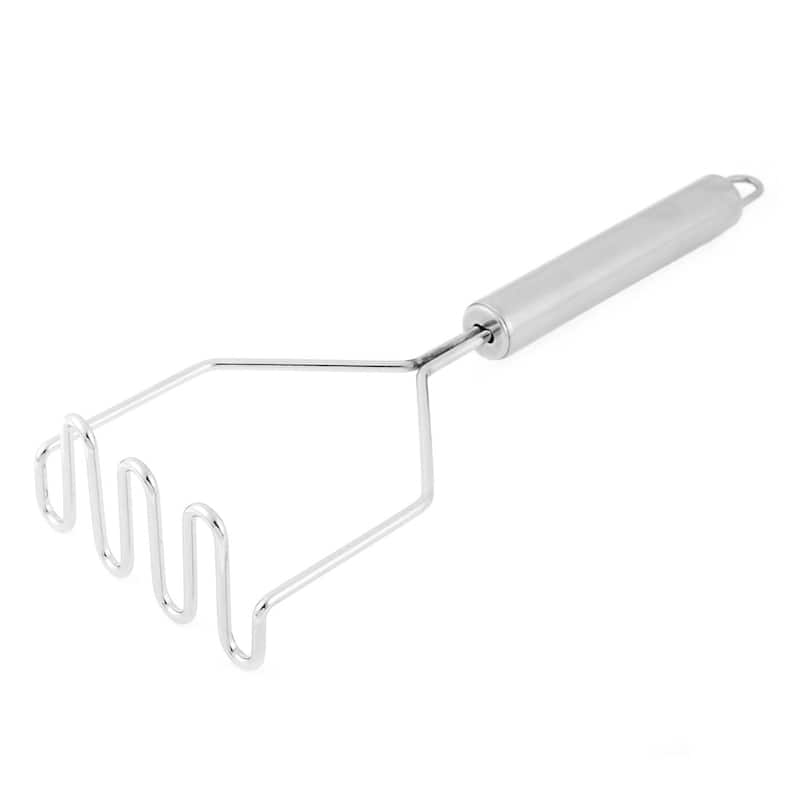 Stainless Steel Potato Press Egg Masher Ricer Crusher Gadget Tool - Silver Tone - 10" x 3.4" x 1.7"(L*W*T)