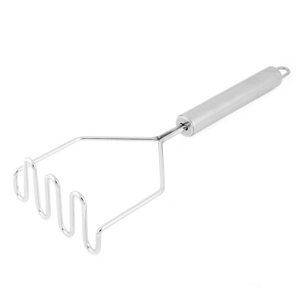 Stainless Steel Potato Press Egg Masher Ricer Crusher Gadget Tool - Silver Tone - 10" x 3.4" x 1.7"(L*W*T)