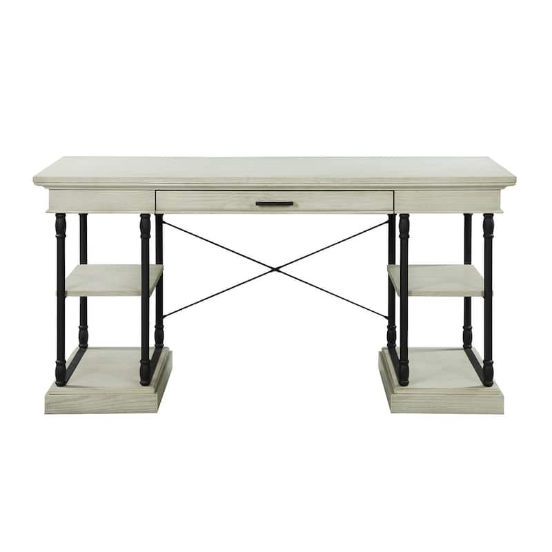 Corvus Ursula 59" 1-Drawer Wooden Computer Writing Desk
