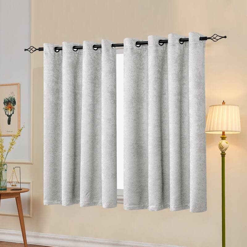 Subrtex Blackout Curtain Solid Thermal Window Drapes Panel Pair