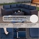 preview thumbnail 36 of 125, Kullavik 13 Pieces Outdoor Patio Furniture Set with Fire Pit Table w/ Wide Armrests