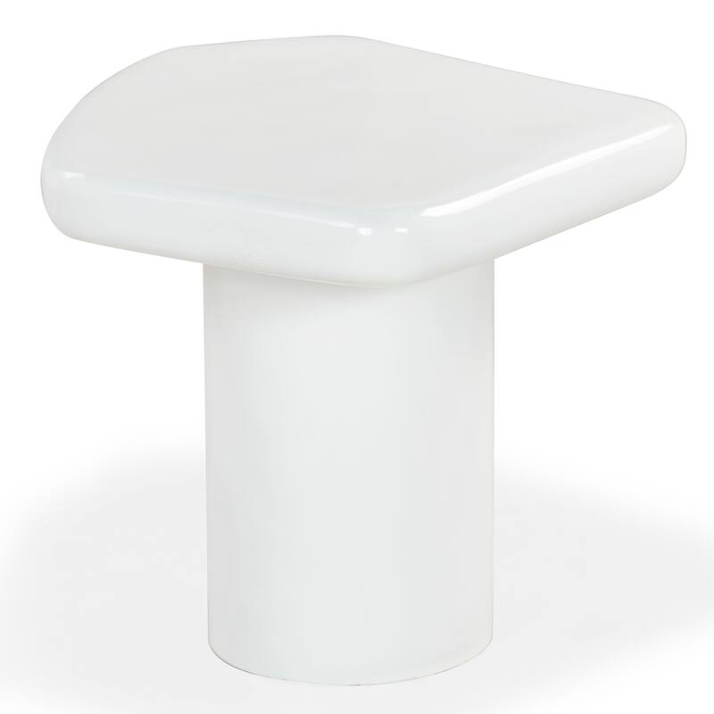 SAFAVIEH Couture Rhianna Concrete Accent Table - 24"W x 22"D x 18"H