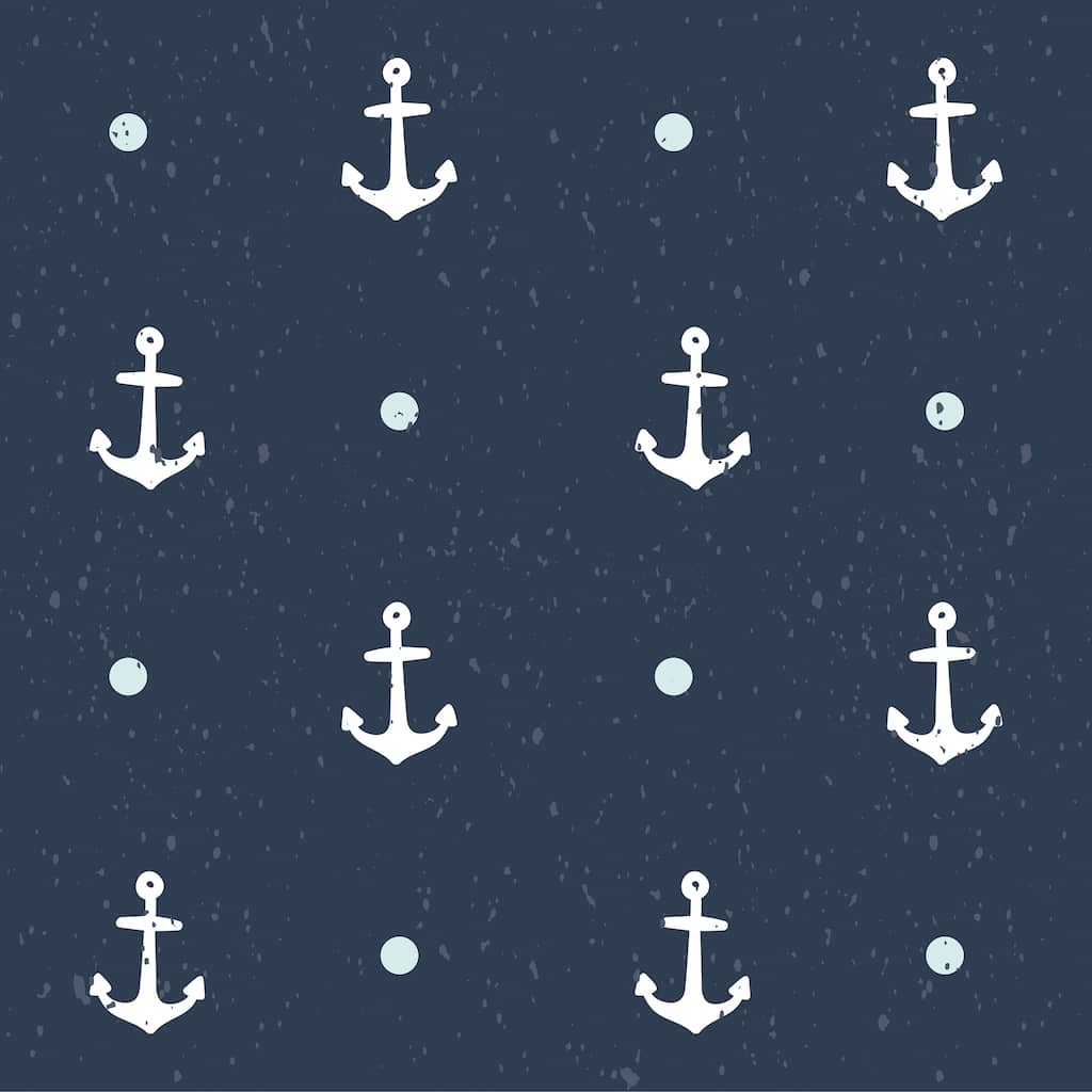 Anchor Nursery Removable Wallpaper - 10'ft H x 24''inch W