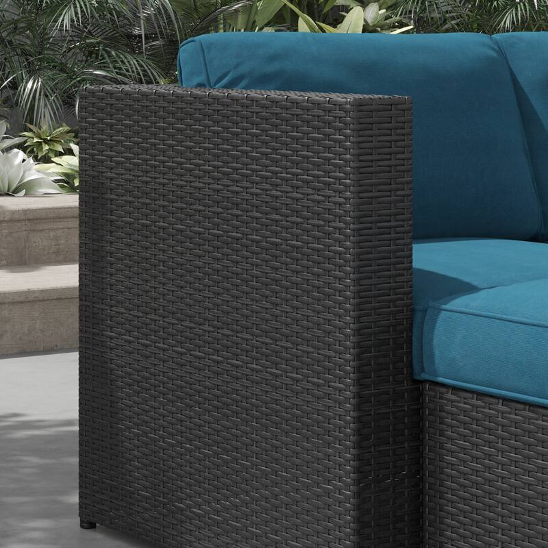 Corvus Xavier 13-piece Sectional Wicker Patio Sofa Set