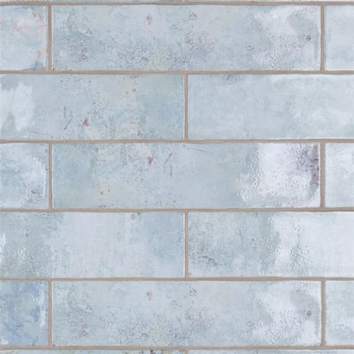 Merola Tile Biarritz Blue 3" x 12" Ceramic Wall Tile