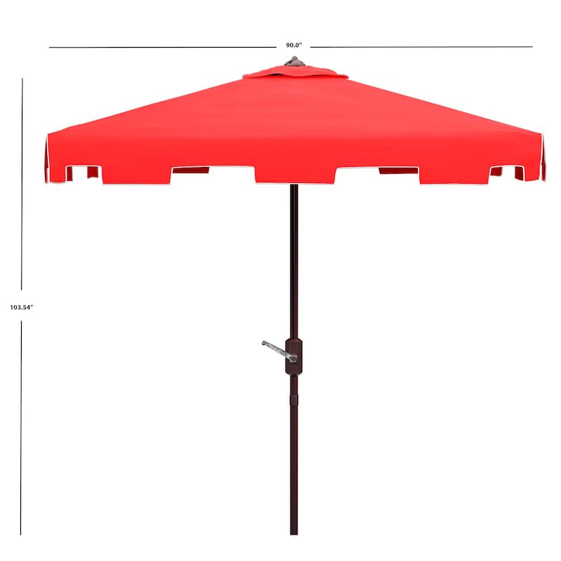 SAFAVIEH Outdoor Siena 7.5 Ft Square Market Umbrella, Base Not Included