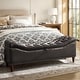 preview thumbnail 34 of 38, Zona 59"W Traditional Faux Leather Tufted Upholstered Storage Bench With Soild Wood Legs and Nailhead Trim By HULALA HOME