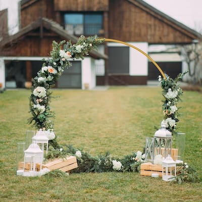 Round Backdrop Stand for Wedding Birthday Party Decoration