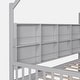 preview thumbnail 54 of 54, Wooden Twin Size House Bed with Trundle,Kids Bed with Shelf