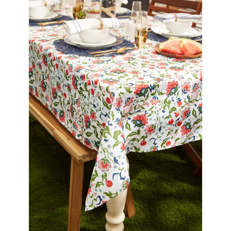 DII Garden Floral Print Outdoor Tablecloths