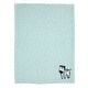 preview thumbnail 2 of 4, Bedtime Originals Mighty Jungle Zebra Fleece Baby Blanket - Aqua Blue