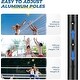 preview thumbnail 5 of 7, Patiassy 32FT Portable Professional Outdoor Volleyball Net Set with Adjustable Height Aluminum Poles