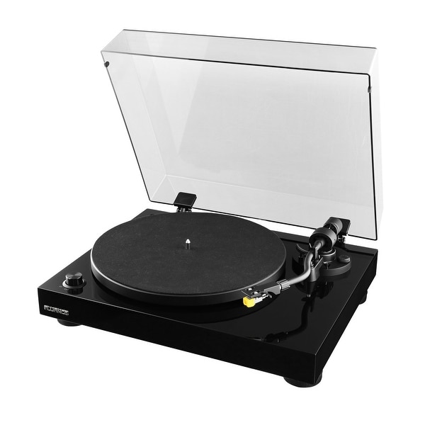 Fluance RT80 Classic High Fidelity Vinyl Turntable Record Player with Audio Technica AT91 Cartridge, Belt Drive, Preamp. Opens flyout.