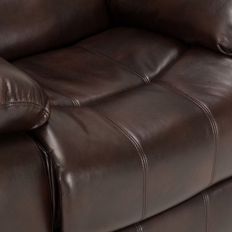 Charleston Leather Gel Glider Rocker Recliner by Greyson Living