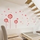 preview thumbnail 5 of 15, Walplus Red Pink Dandelion Flower Wall Sticker Nursery Decor Decal
