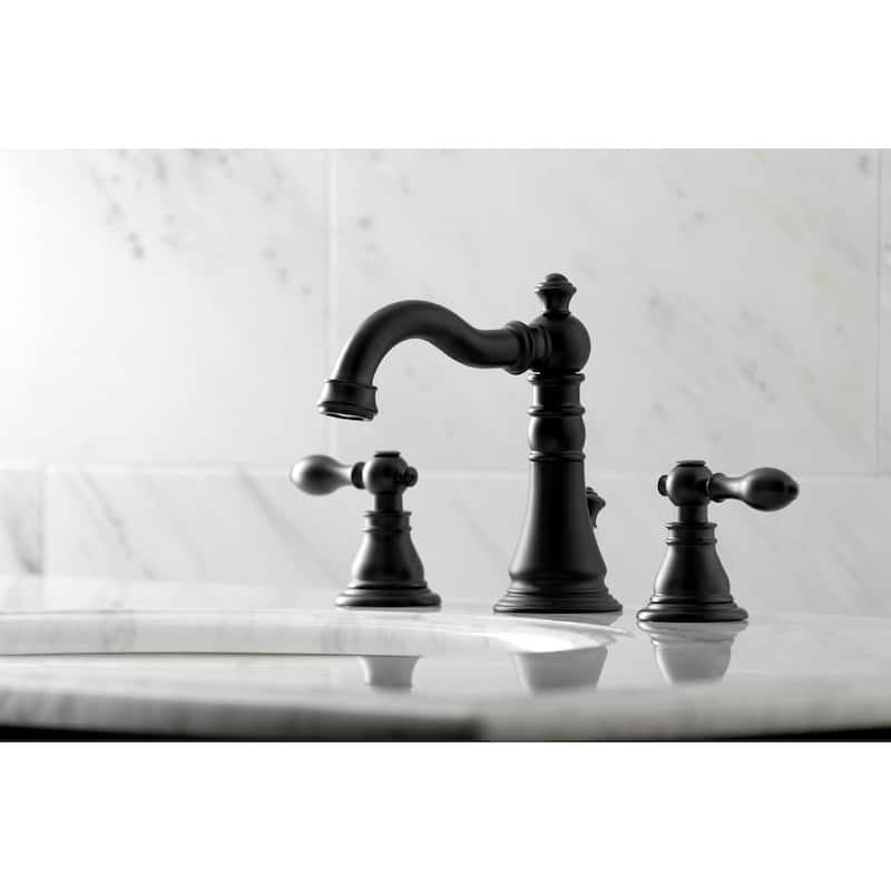 American Classic Widespread Bathroom Faucet - Matte Black