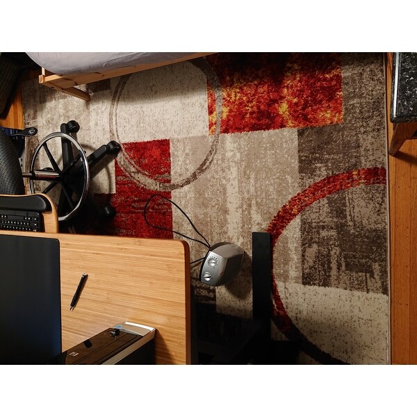 Top Product Reviews For Osti Abstract Circle Area Rug 14772402