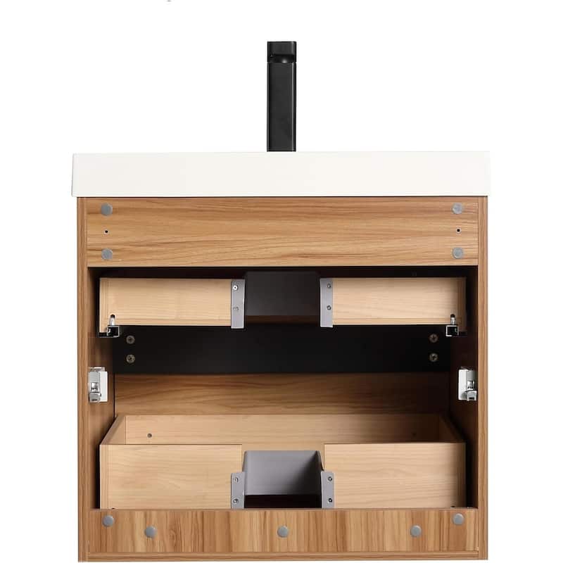 Blossom Annecy 24-Inch Floating Bathroom Vanity with Acrylic Sink